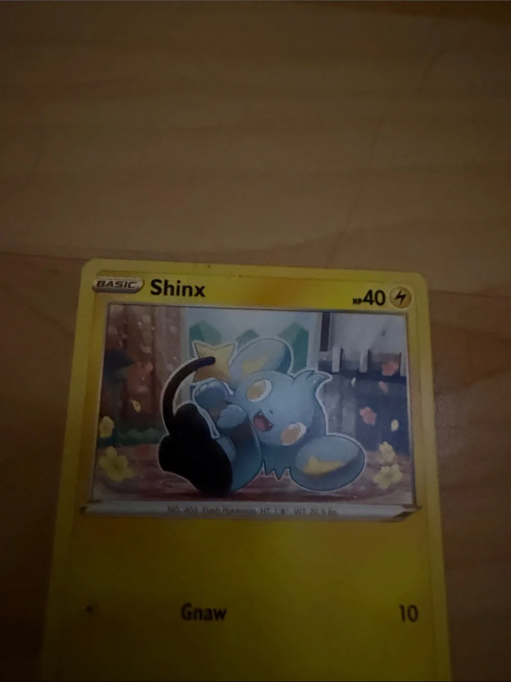 Pokemon Shinx Trading Card – Yellow